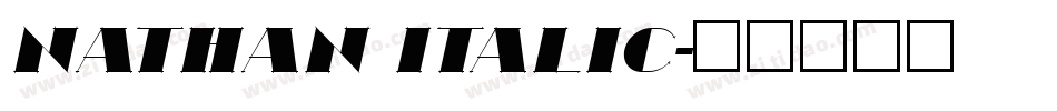 Nathan Italic字体转换